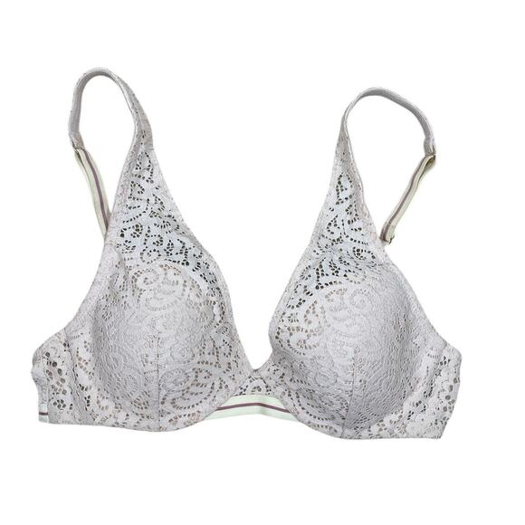 ThirdLove Artisan Lace Plunge Bra French Vanilla Size 34B - Picture 1 of 13